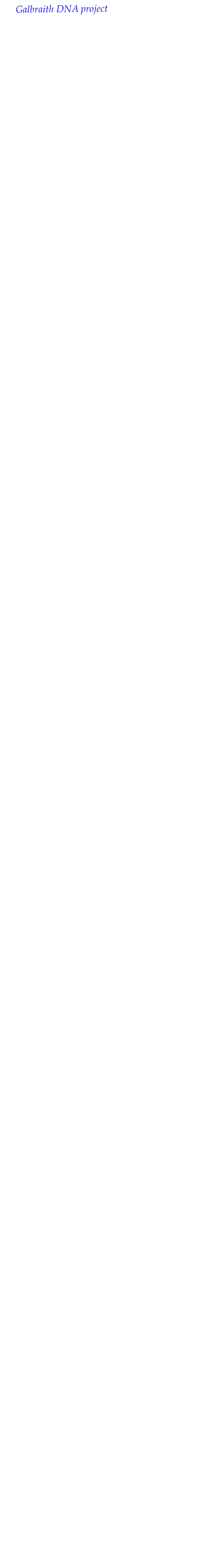 Galbraith DNA project